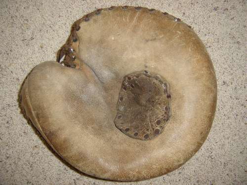 Sewn Pocket Catchers Mitt With Rivets Front